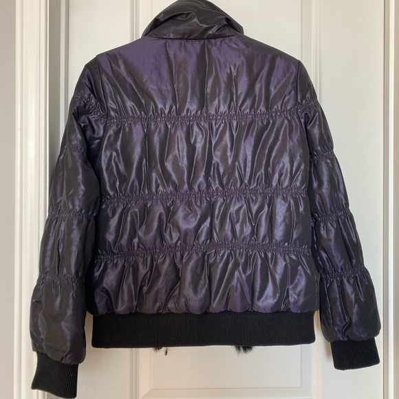 Duzzling purple black winter jacket - Picture 3 of 4